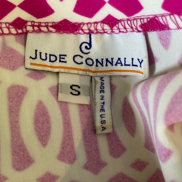 Jude Connally Patty Pink White Orange Geometric Mini Slip Dress - S - Picture 9 of 10